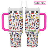 DachyCharm Doxie Holiday Personalized Tumbler