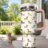 DachyCharm Doxie Parade Tumbler