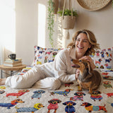 DachyCharm Dachshund Amazing Stylish Quilt 3-Piece Set