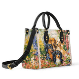 DachyCharm Garden Bliss Personalized Leather Bag