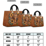 DachyCharm Prairie Doxie Lady Leather Bag
