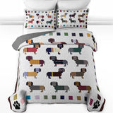 DachyCharm Paws and Patches Quilt 3-Piece Set