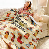 Dachycharm Big Attitude Fleece Blanket
