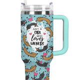 DachyCharm Girl Loves Wieners Tumbler