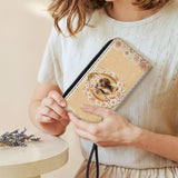 DachyCharm Golden Bloom Leather Wallet