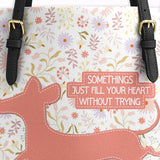 DachyCharm Heartful Meadow Leather Tote Bag