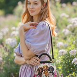 DachyCharm Weenie Coffee Leather Satchel Bag