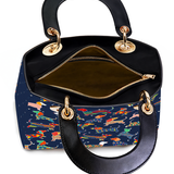 DachyCharm Doxie Fiesta Lady Leather Bag