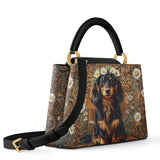 DachyCharm Daisy Crown Leather Satchel Bag