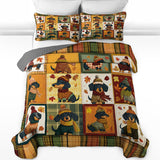 DachyCharm Snuggle Season Doxies Quilt 3-Piece Set