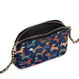 DachyCharm Doxie Fiesta Leather Crossbody Bag