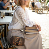 DachyCharm Rosewood Queen Leather Crossbody Bag