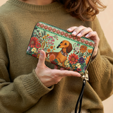 DachyCharm Wildflower Weenie Leather Wallet