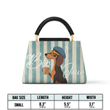 DachyCharm SAY BONJOUR Leather Satchel Bag