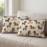 DachyCharm Dachshund Troupe Quilt 3-Piece Set