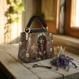 DachyCharm Daisy Crown Leather Satchel Bag