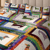 DachyCharm Dachshund Friends Quilt 3-Piece Set