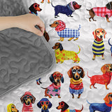 DachyCharm Dachshund Amazing Stylish Quilt 3-Piece Set