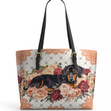 DachyCharm Regal Wiener Leather Tote Bag