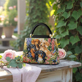 DachyCharm  GARDEN BLISS Leather Satchel Bag
