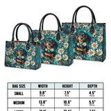 DachyCharm Daisy Meadow Doxie Leather Bag