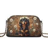 DachyCharm Daisy Crown Leather Crossbody Bag