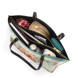 DachyCharm Velvet Throne Leather Tote Bag