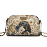 DachyCharm DAISY BLOOM PERSONALIZED Leather Crossbody Bag