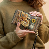 DachyCharm Rustic Pause Leather Wallet