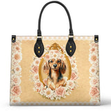 DachyCharm Golden Bloom Leather Bag