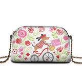 DachyCharm Je T’aime Bloom Leather Crossbody Bag
