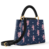 DachyCharm Royal Pawty Leather Satchel Bag