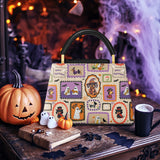 DachyCharm Spooky Pup Parade Leather Satchel Bag