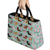 DachyCharm Doxie Garden Lady Leather Bag
