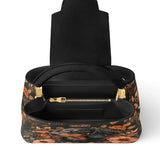 DachyCharm  MIDNIGHT PETAL PERSONALIZED Leather Satchel Bag