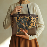 DachyCharm Sassy Doxie Leather Tote Bag