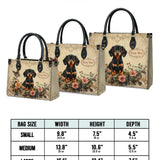 DachyCharm Vintage Rose Personalized Leather Bag