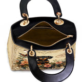 DachyCharm VINTAGE ROSE PERSONALIZED Lady Leather Bag
