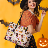 DachyCharm Trick or Treat Tails Leather Tote Bag