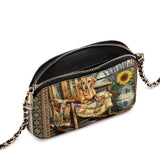DachyCharm Rustic Pause Leather Crossbody Bag