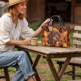 DachyCharm Autumn Pup Whisper Leather Bag