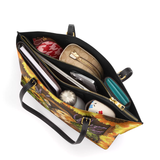 DachyCharm Dachshund Basket Leather Tote Bag