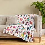 Dachycharm Groovy Beats Fleece Blanket