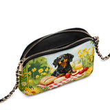 DachyCharm Sunny Picnic Pup Leather Crossbody Bag