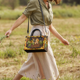 DachyCharm Dachshund Basket Leather Bag