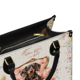 DachyCharm Royal Bloom Personalized Leather Bag