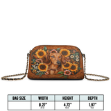 DachyCharm Prairie Doxie Leather Crossbody Bag