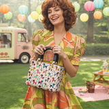 DachyCharm Dachshund Disco Lady Leather Bag