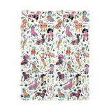 Dachycharm Garden Paws Fleece Blanket