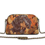 DachyCharm Autumn Pup Whisper Leather Crossbody Bag